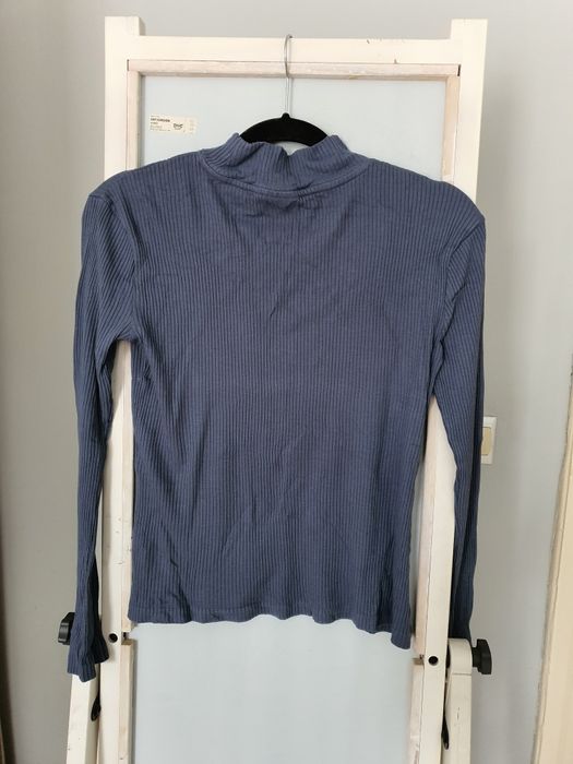 Granatowa Bluzka półgolf Noisy May M 38 prążek