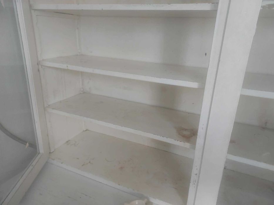 Duży kredens  cm z nadbudówką – szuflady + 2 dodatkowe, vintage