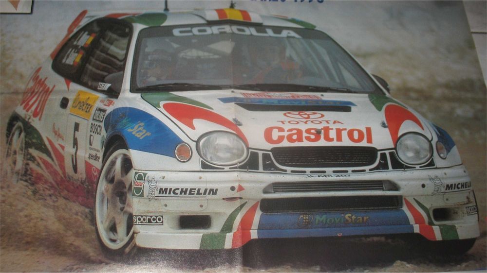 Poster - Toyota Corolla WRC - Vencedor Monte Carlo 1998 - Carlos Sainz