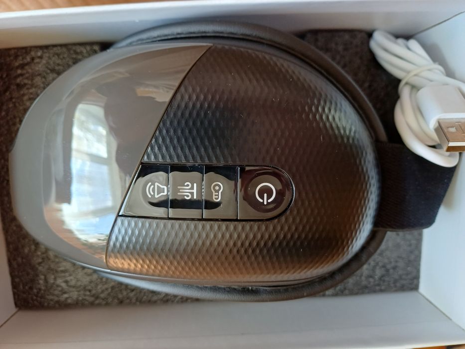 Смарт-масажер для очей з підігрівом, Bluetooth та вібрацією. Новий.
