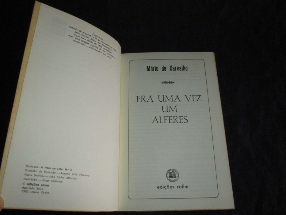 Livro Era uma vez um alferes Mário de Carvalho