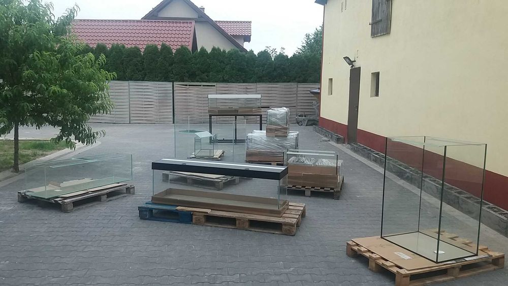 Akwarium proste 80x40x35 - 112 litrów z pokrywą