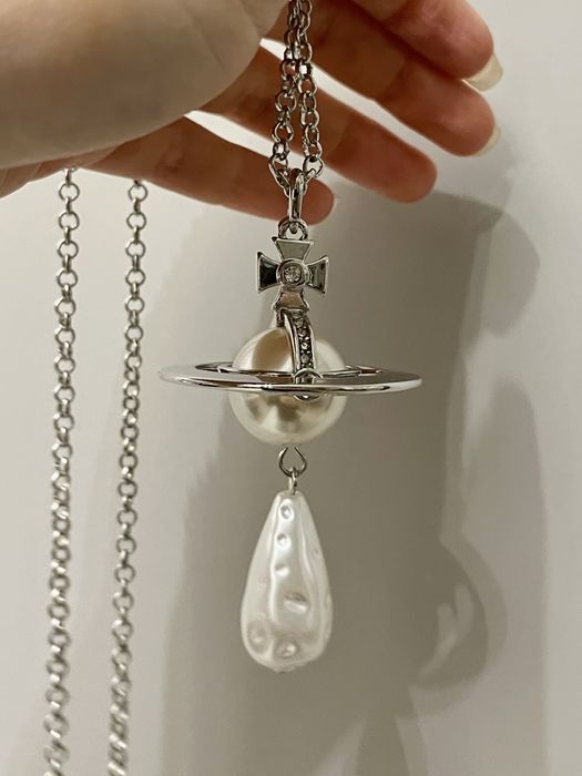large big pearl drop naszyjnik vivienne westwood
