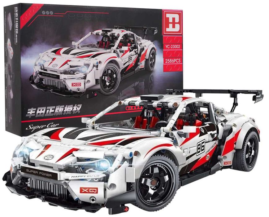 Zestaw Klocków Super Car GT86 2586el. Biały ZKL.YC-23002