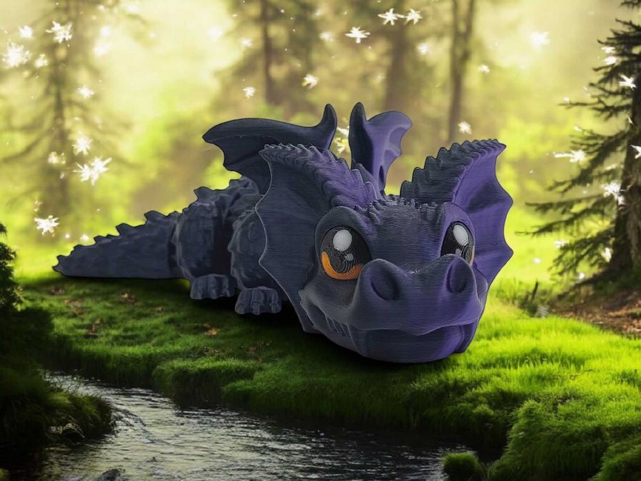 Nietoperzowy Smok - Bat Dragon Rozmiar M Flexi Ruchomy Smok Prezent