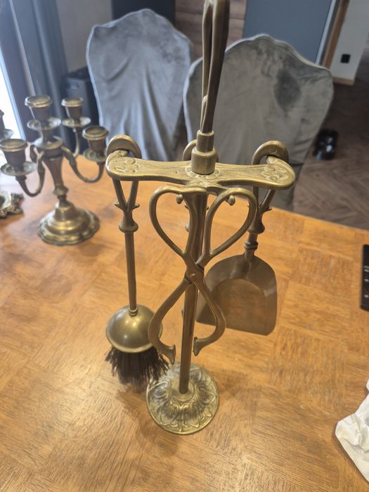 Zestaw do czyszczenia kominka  mosiężny