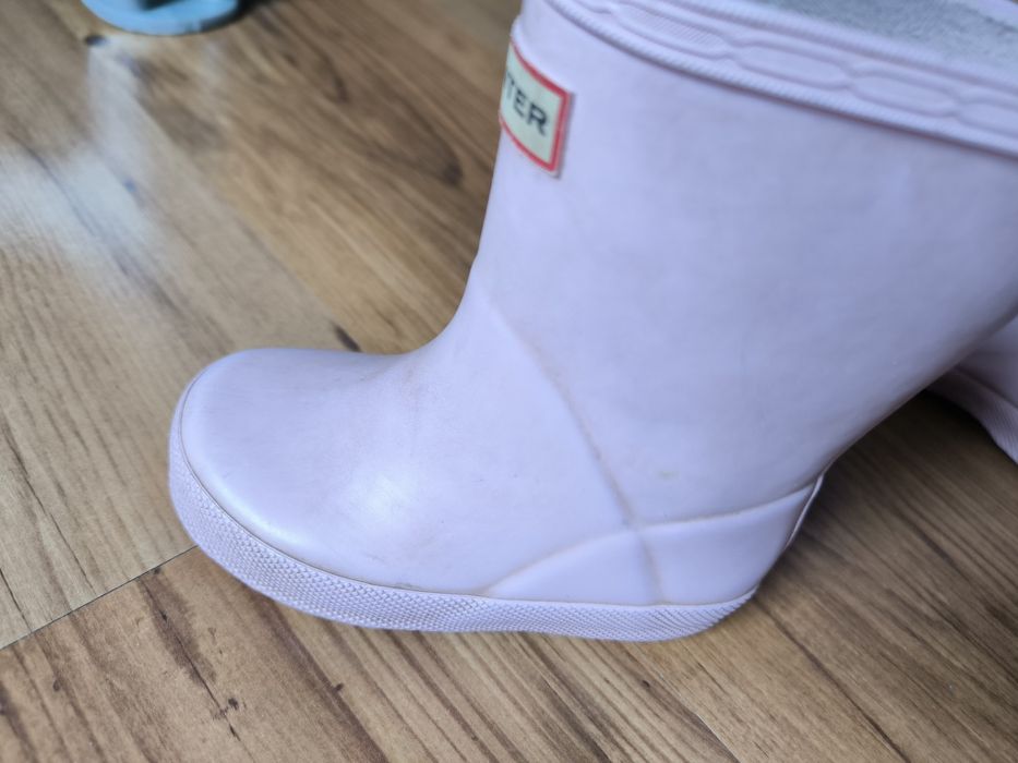 Hunter kalosze dziecięce pudrowy róż 14.5 cm