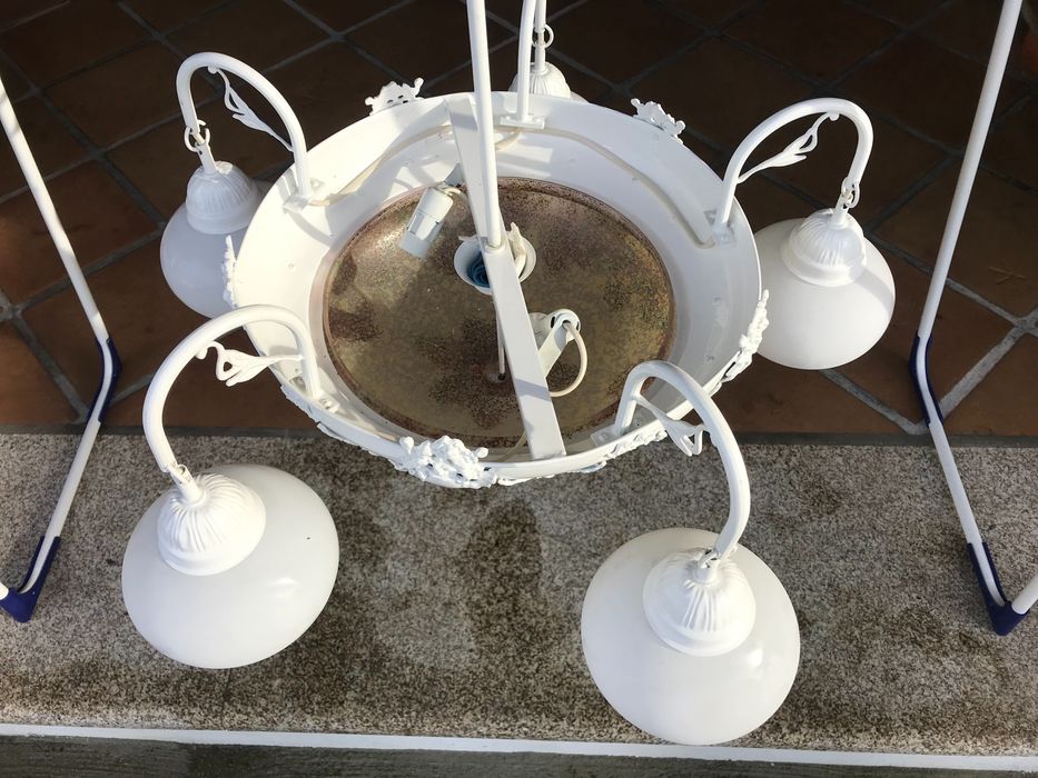 Candeeiros de sala e cozinha latão lacado