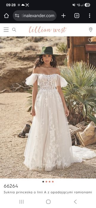 Suknia ślubna 36/38 w literę A