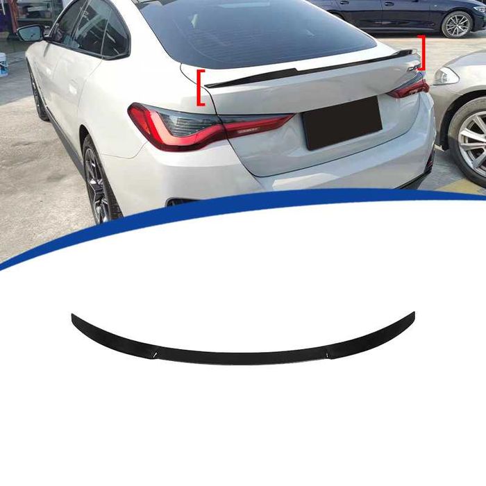 Спойлер багажника BMW 4 G26 сплиттер БМВ Г26 губа диффузор сплітер