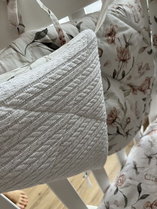 Набір бортиків в ліжечко, наматрасн 2шт резинк