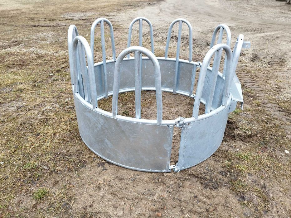 Paśnik dla koni lub bydła, trzody okrągły 9 / 12 / 18 stanowisk, ocynk