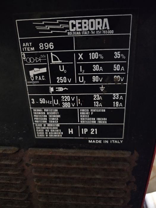 Máquina de corte plasma Cebora PlasmaProf 50