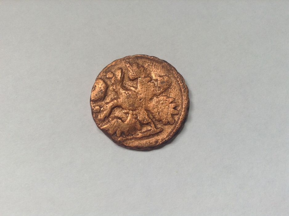 Продам монету империи, медную, денга, времён Елизаветы, ~1737 год