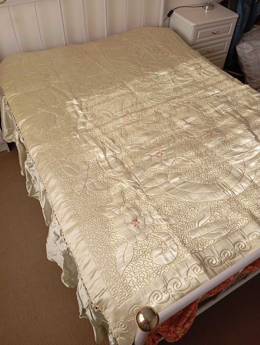 Colcha vintage para cama 1,45m x 2,00m