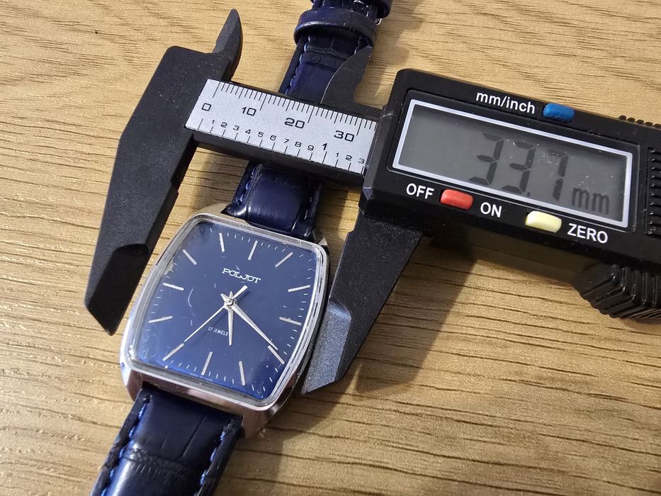 Zegarek Poljot 17 Jewels Mechaniczny Radziecki USSR Kostka