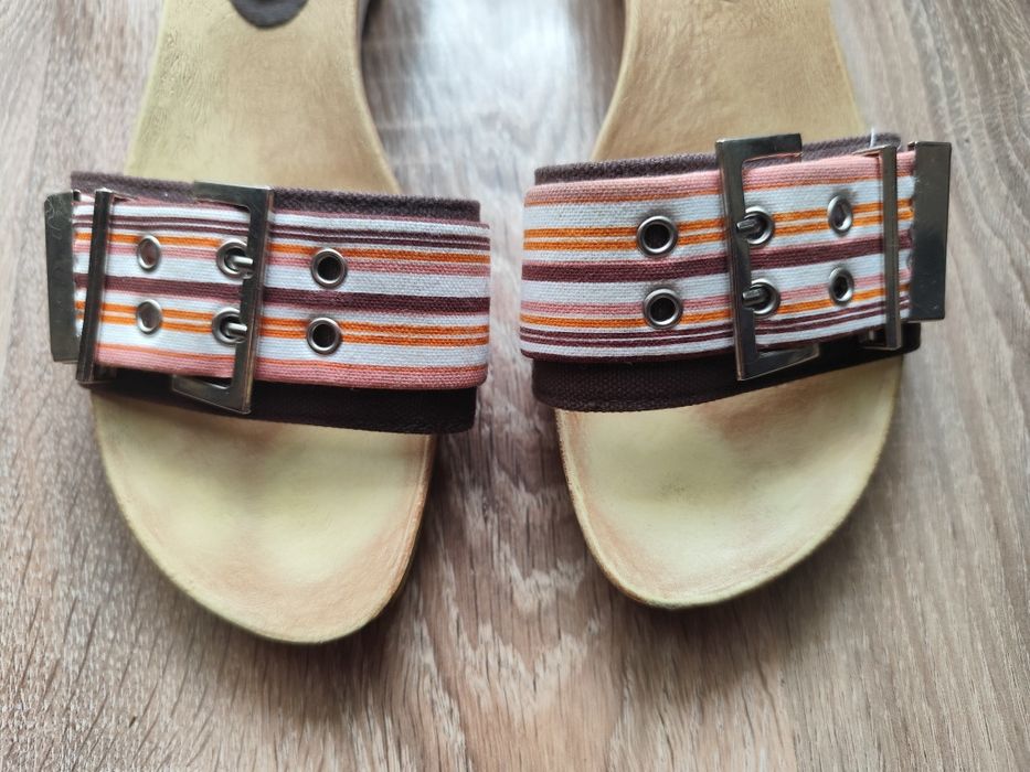 Klapki, chodaki brązowe r. 38