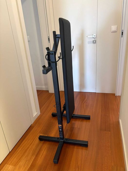 Banco de Musculação Dobrável + Kit de Pesos 50kg Domyos (Excelente Estado)