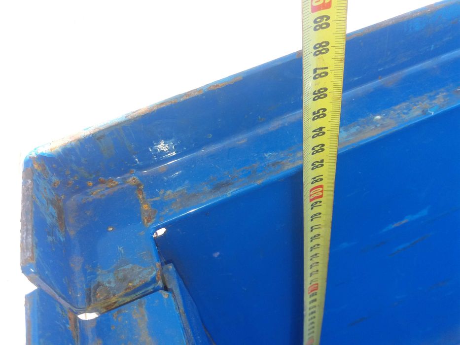 paleta, skrzynia metalowa składana, mocna, solidna, tara ~205 kg