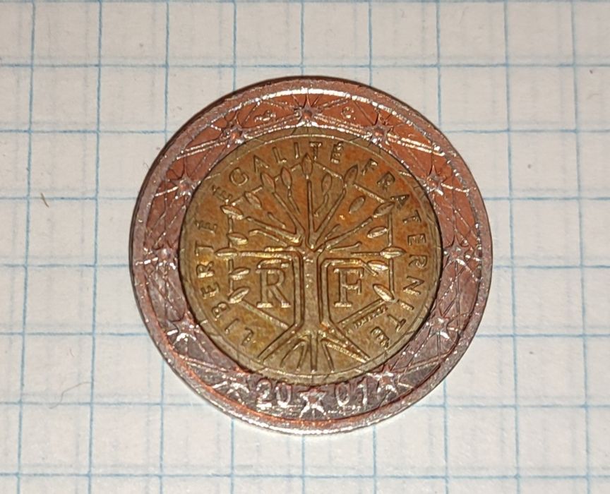 Монета 2 Евро (2001г.)