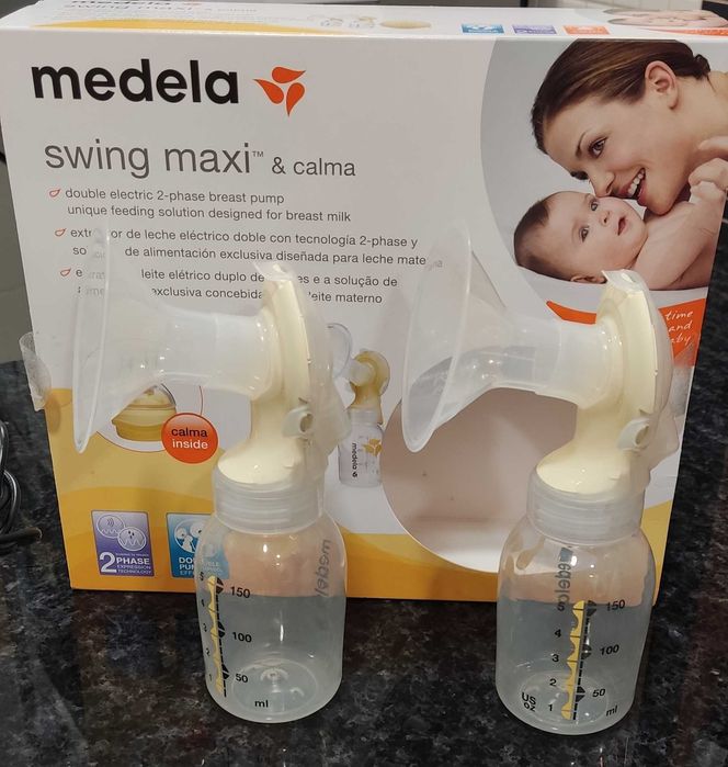 Bomba elétrica SWING MAXI DUPLA + Biberon CALMA