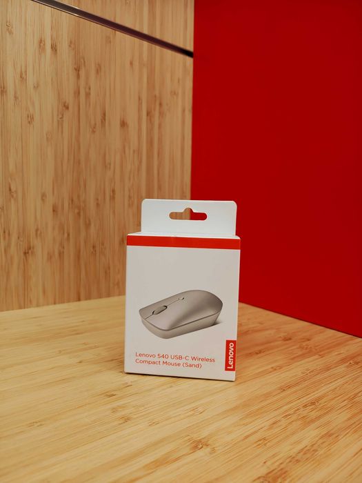 Lenovo 540 USB-C Bezprzewodowa Mysz Srebrna Sand - NOWA