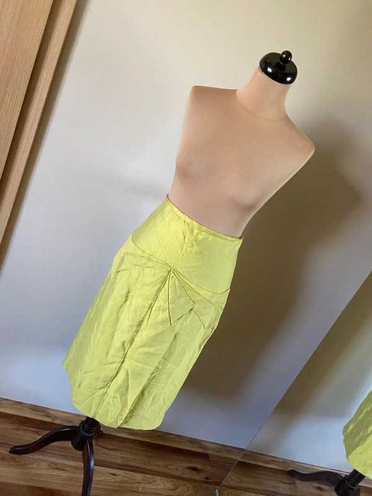 42 40 monnari midi xl kokardka motyl spodnica limonka neon zolty