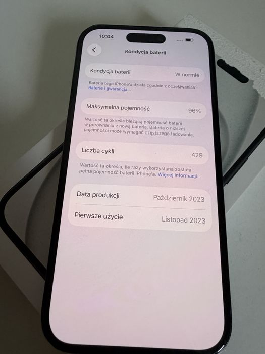 iPhone 15 256gb Black Bateria 96%