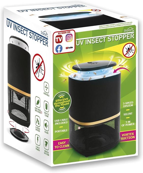 Lampa owadobójcza UV komary muchy USB