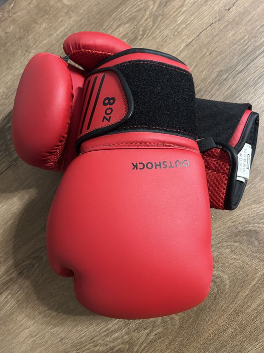 Rękawice bokserskie Outshock 100 Decathlon 8 oz – STAN IDEALNY