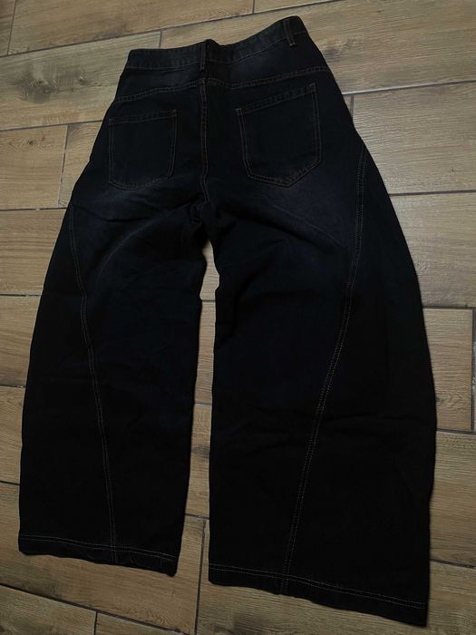 Black Y2K Skate Balloon Jeans L