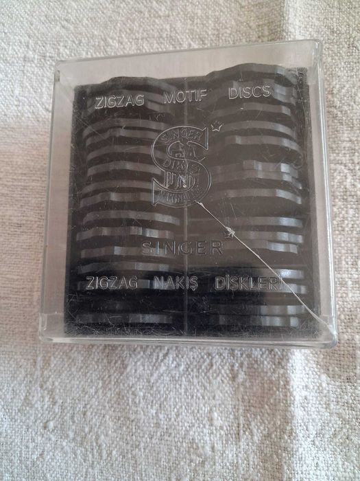 Discos de pontos decorativos para máquina costura Singer