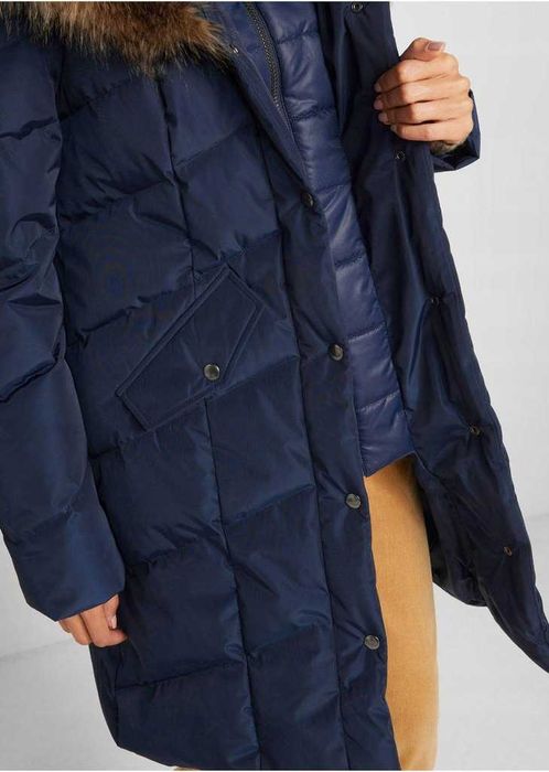 Kurtka płaszczyk z kapturem ocieplany