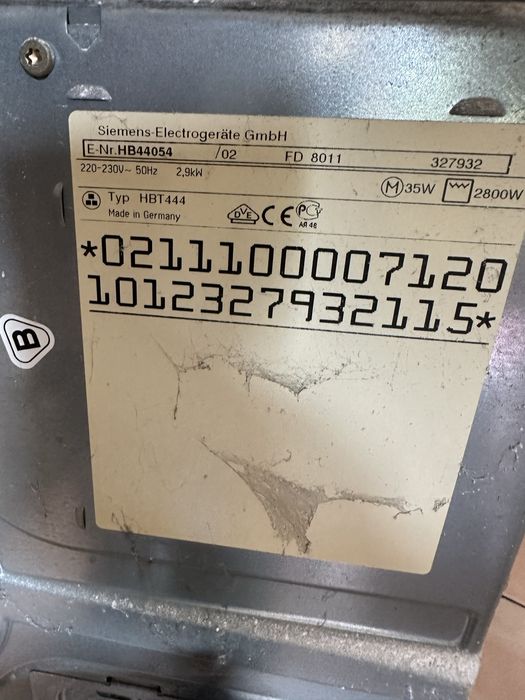 Piekarnik do zabudowy Siemens