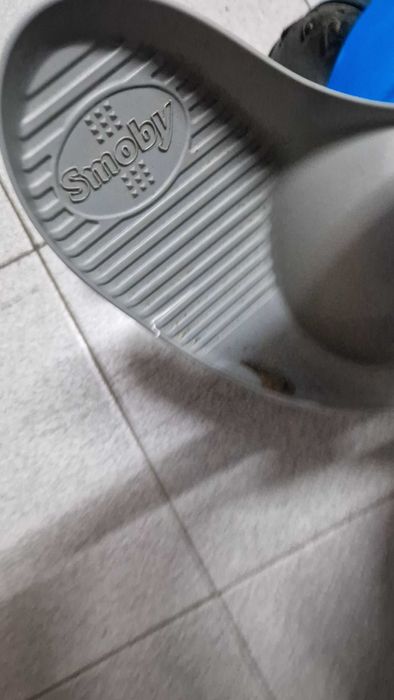 Triciclo smoby 2 em 1 usado azul
