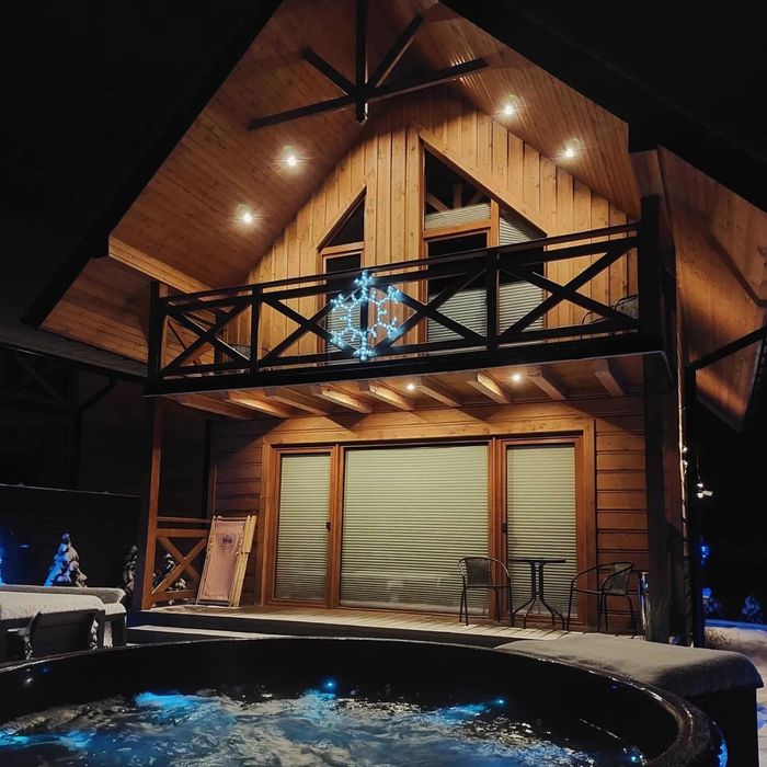 Domek w górach z prywatną balią I jacuzzi.