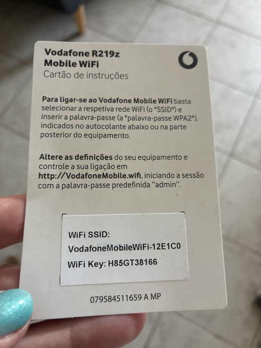 Router wifi movel vodafone
