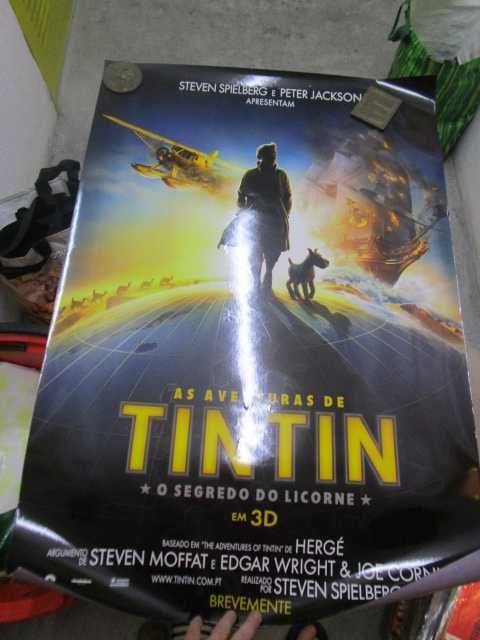 cartazes originais filmes usados nos cinemas TINTIN
