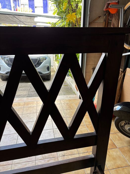 Vendo cama casal em castanho