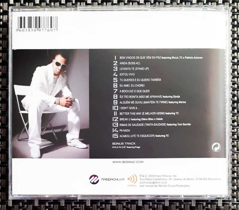 Boss AC - Preto No Branco - CD DUPLO - Raro - Muito Bom Estado