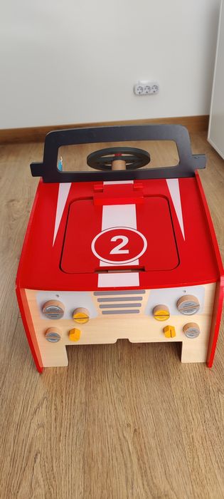 Carro madeira infantil mecânica