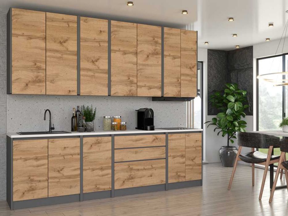 Kuchnia Skandynawska Modułowa Bella 2.6m Nowoczesny Zestaw Kuchenny