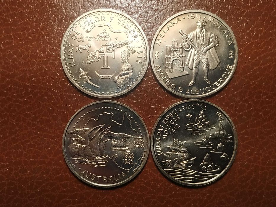 Portugal - 4 moedas comemorativas da VI série dos descobrimentos