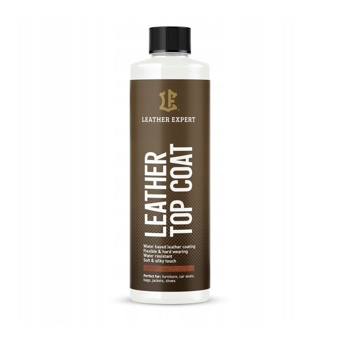 Top Coat Satin lakier bezbarwny do skóry 500ml satyna LE-17-TCS500