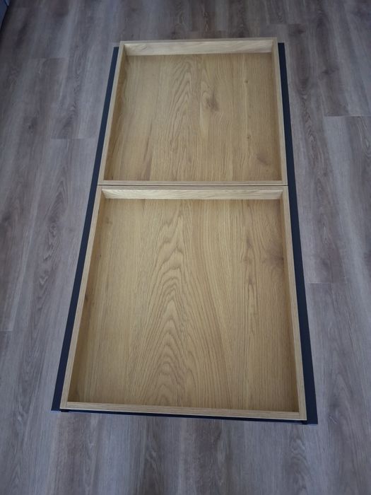 Mesa de centro  carvalho/preto  C100cm L50cm A40cm