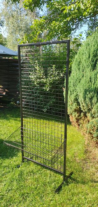 Ekspozytor sklepowy krata 80x189 z koszami,hakami,stojak