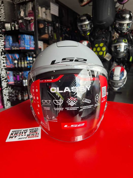 Kask motocyklowy LS2 OF620 CLASSY PEARL GREY 'XL/pytaj o dostępność