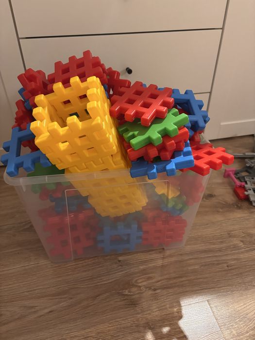 Klocki waflowe mega zestaw