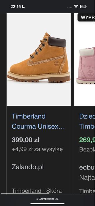 Timberland buty trapery oryginalne 26