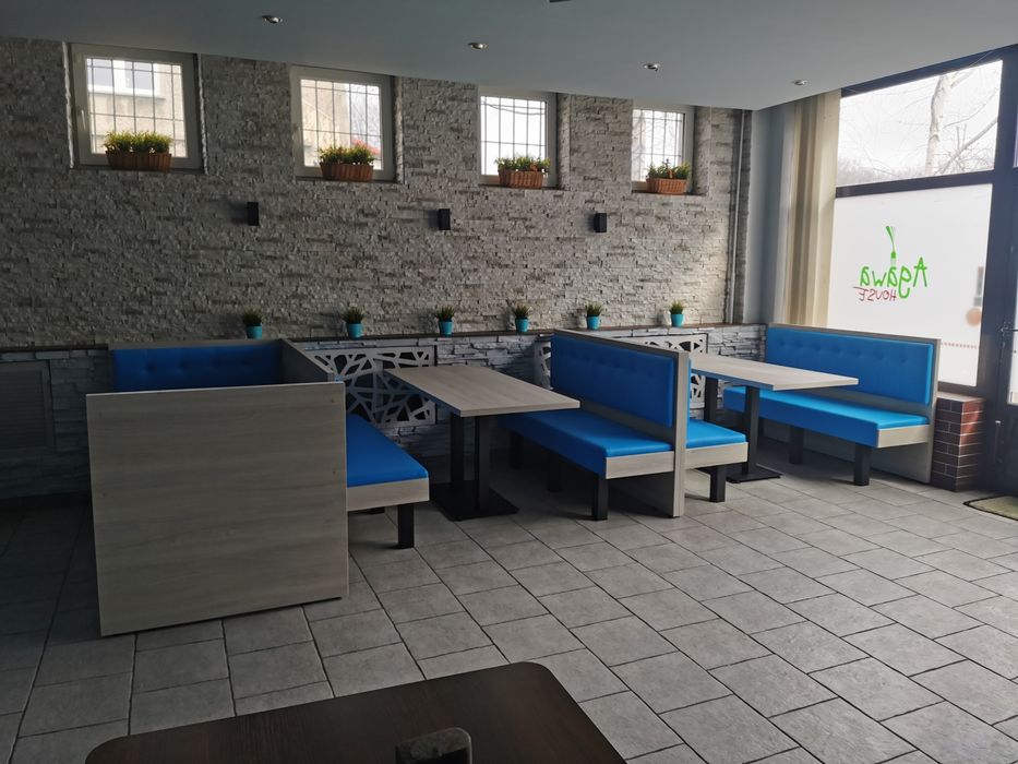 2 Sofy barowe +stół 1.60x70